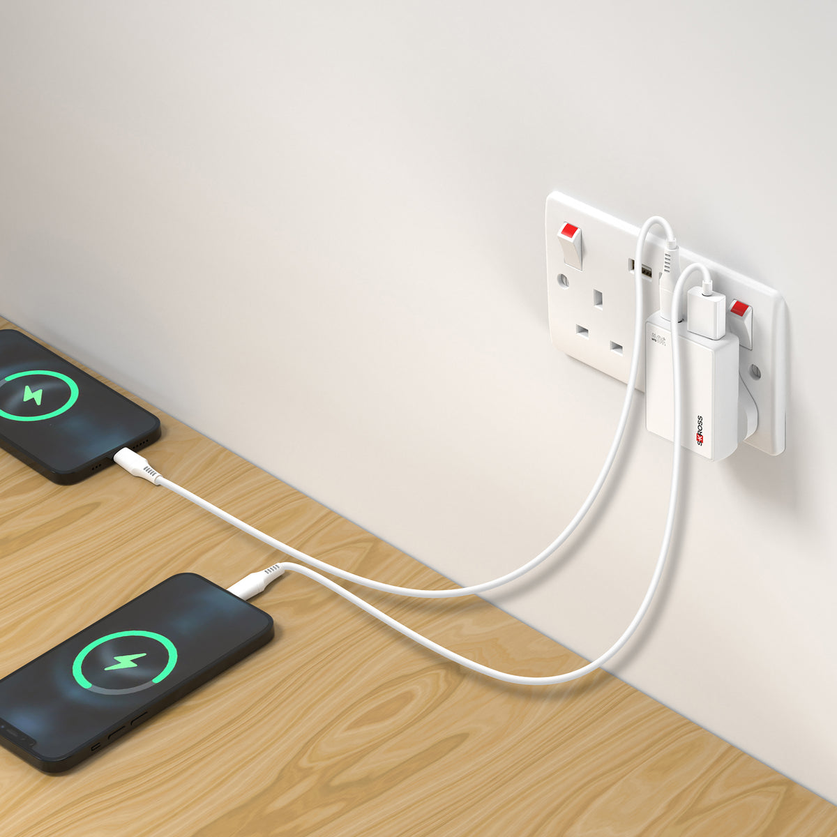 Chargeur USB britannique 30 W 