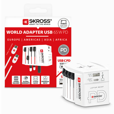 World to World Adapter USB 65W