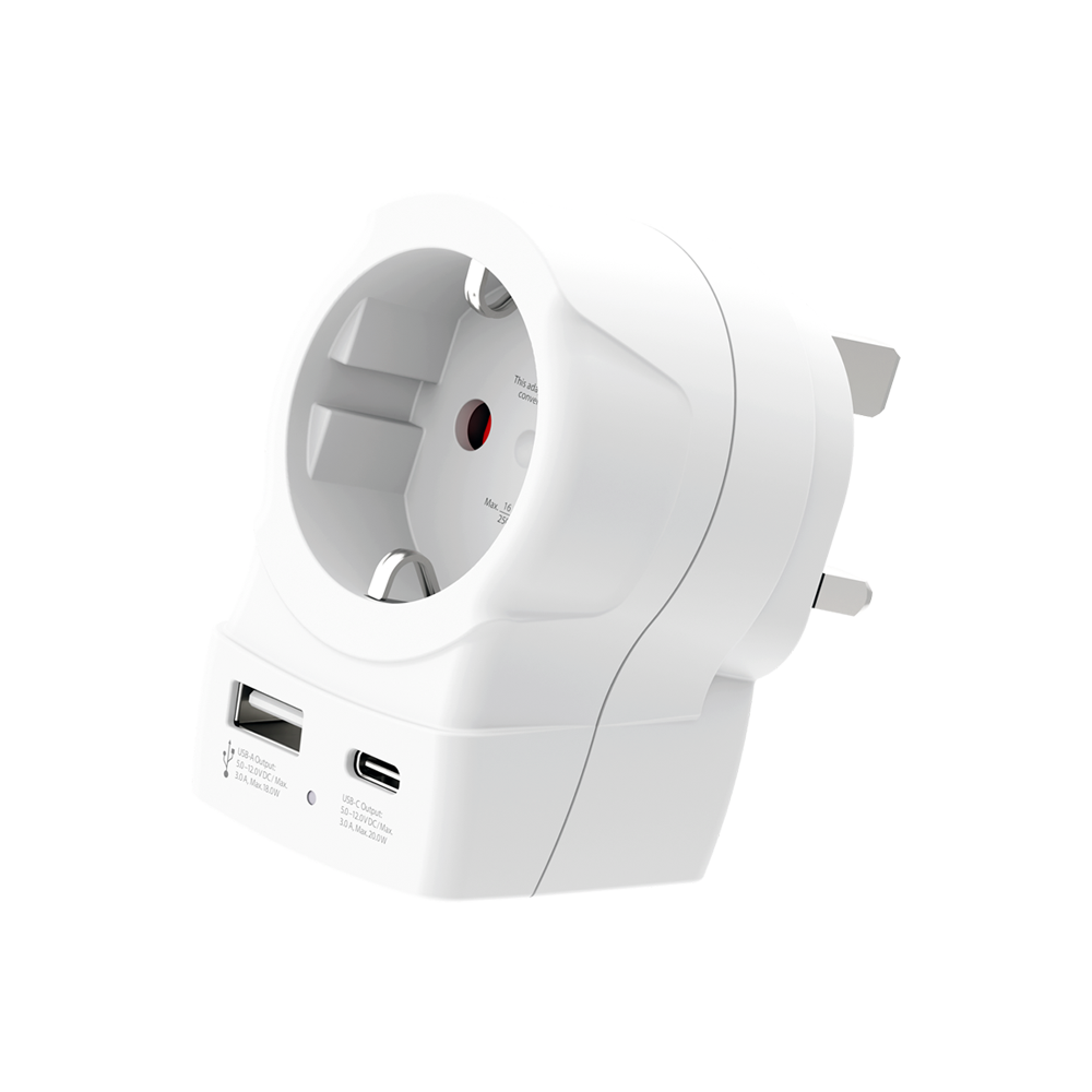 Europe to UK - USB 20W