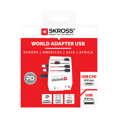 World to World Adapter USB 30W